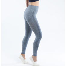 Cor de céu azul rosa de cor sólida ginástica de legging ginásio mulheres perneiras sem costura